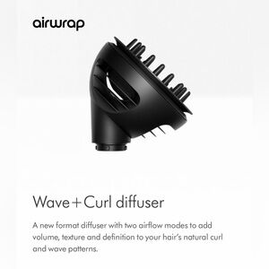 Dyson Airwrap Wave + Curl Diffuser - Black attachment